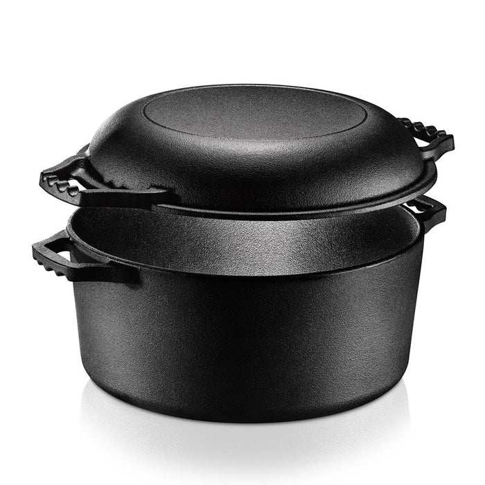 cast iron dutch oven skillet lid