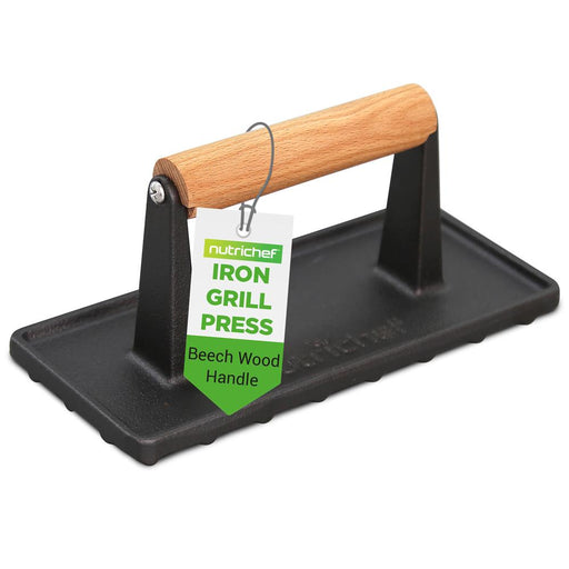 cast iron grill press