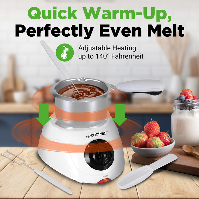 electric chocolate melting fondue set