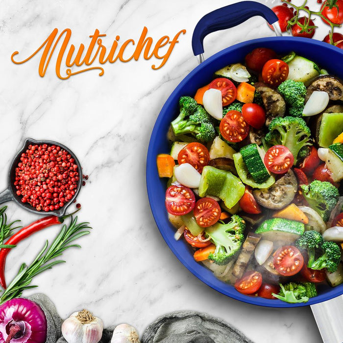 non stick fry pan silicone helper handle