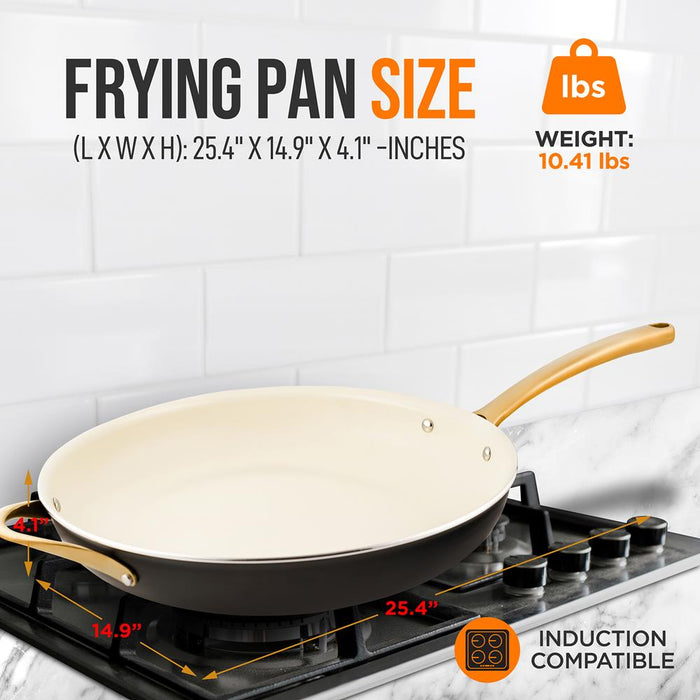 non stick frying pan helper handle 