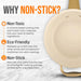 non stick frying pan helper handle 