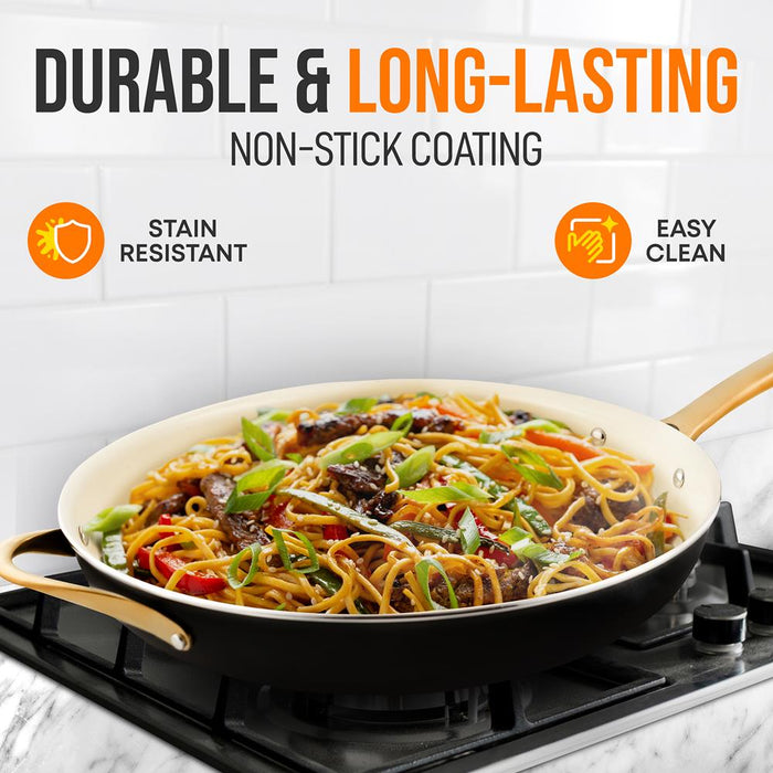 non stick frying pan helper handle 