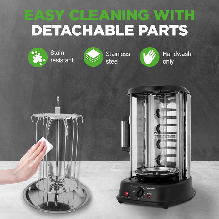 vertical rotisserie oven