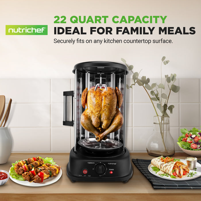 vertical rotisserie oven